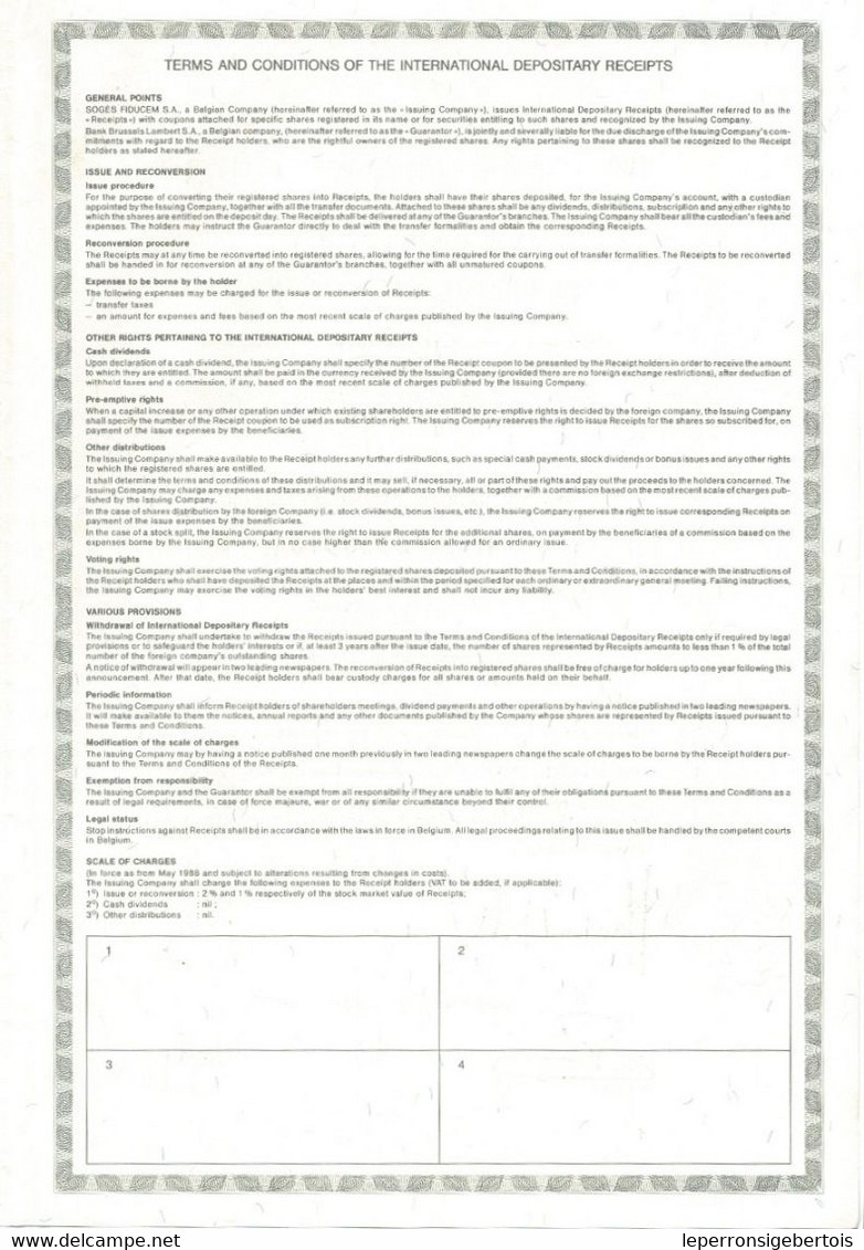 - Titre De 1988 - Maxwell Communication Corporation Plc - - Pétrole