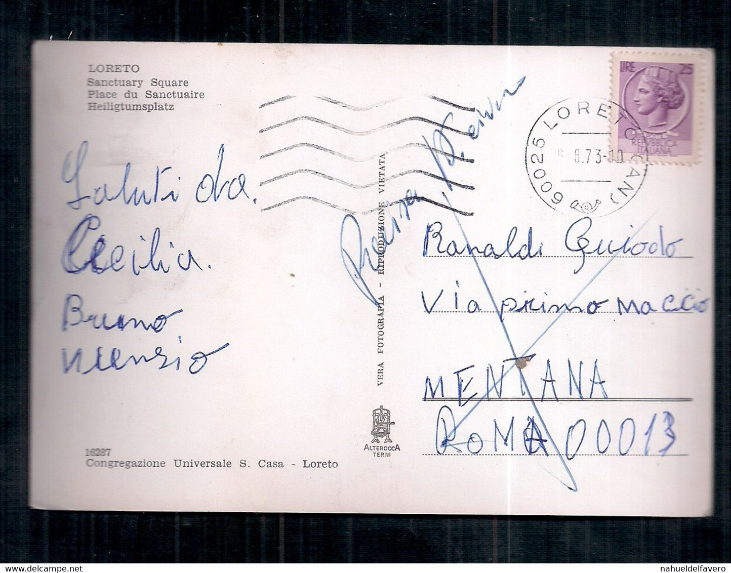 Italia - Carte Postale - Piazza Del Santuario, Loreto - Ancona