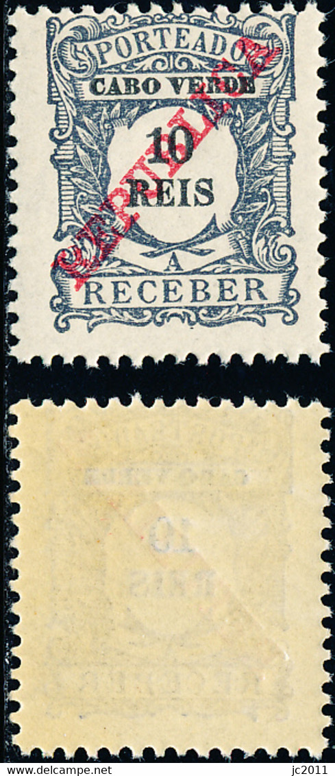 Cabo Verde - 1911 - Postage Due / 10R - MNH - Isola Di Capo Verde