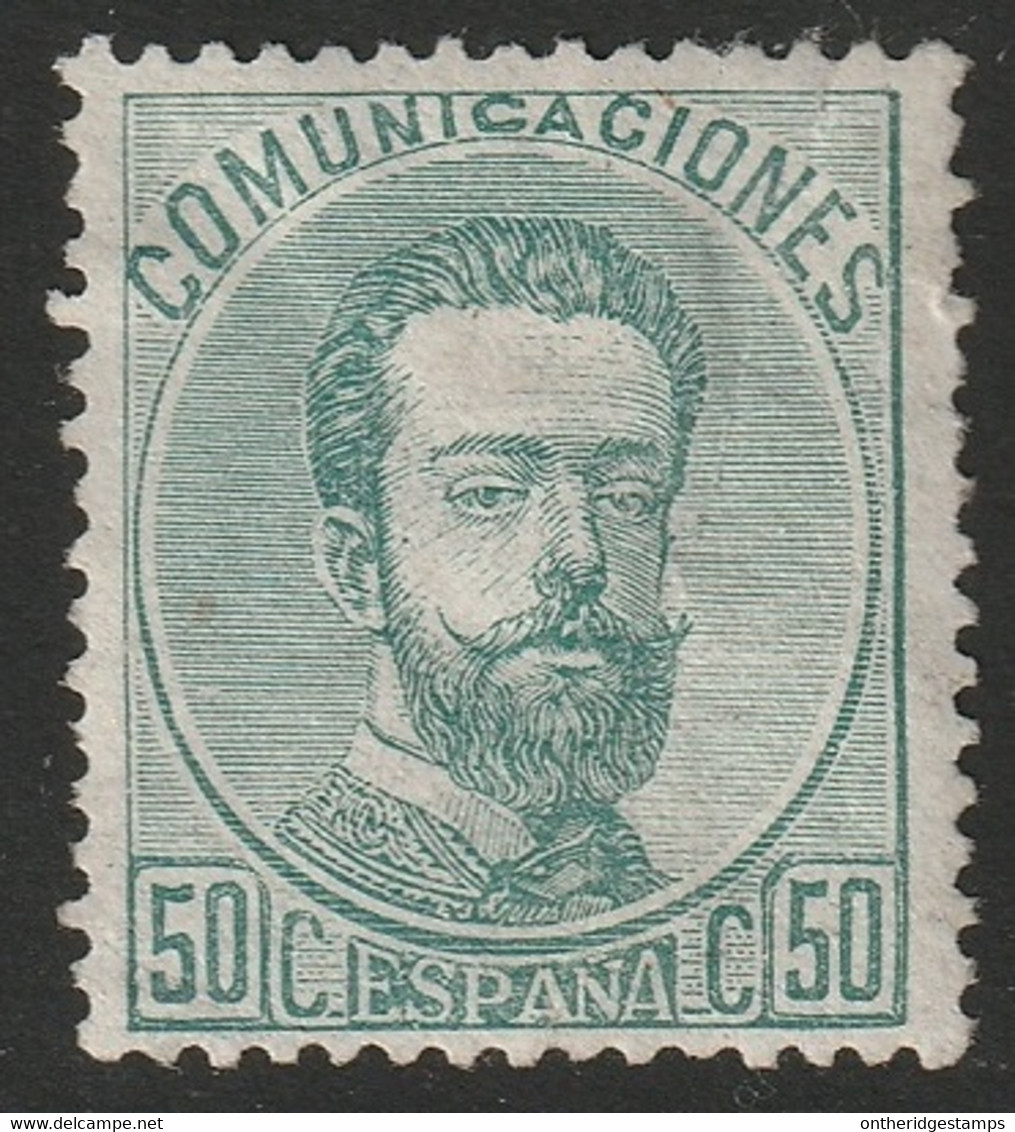 Spain 1872 Sc 186 Espagne Ed 126 Yt 125 MH* Large Crease - Ungebraucht