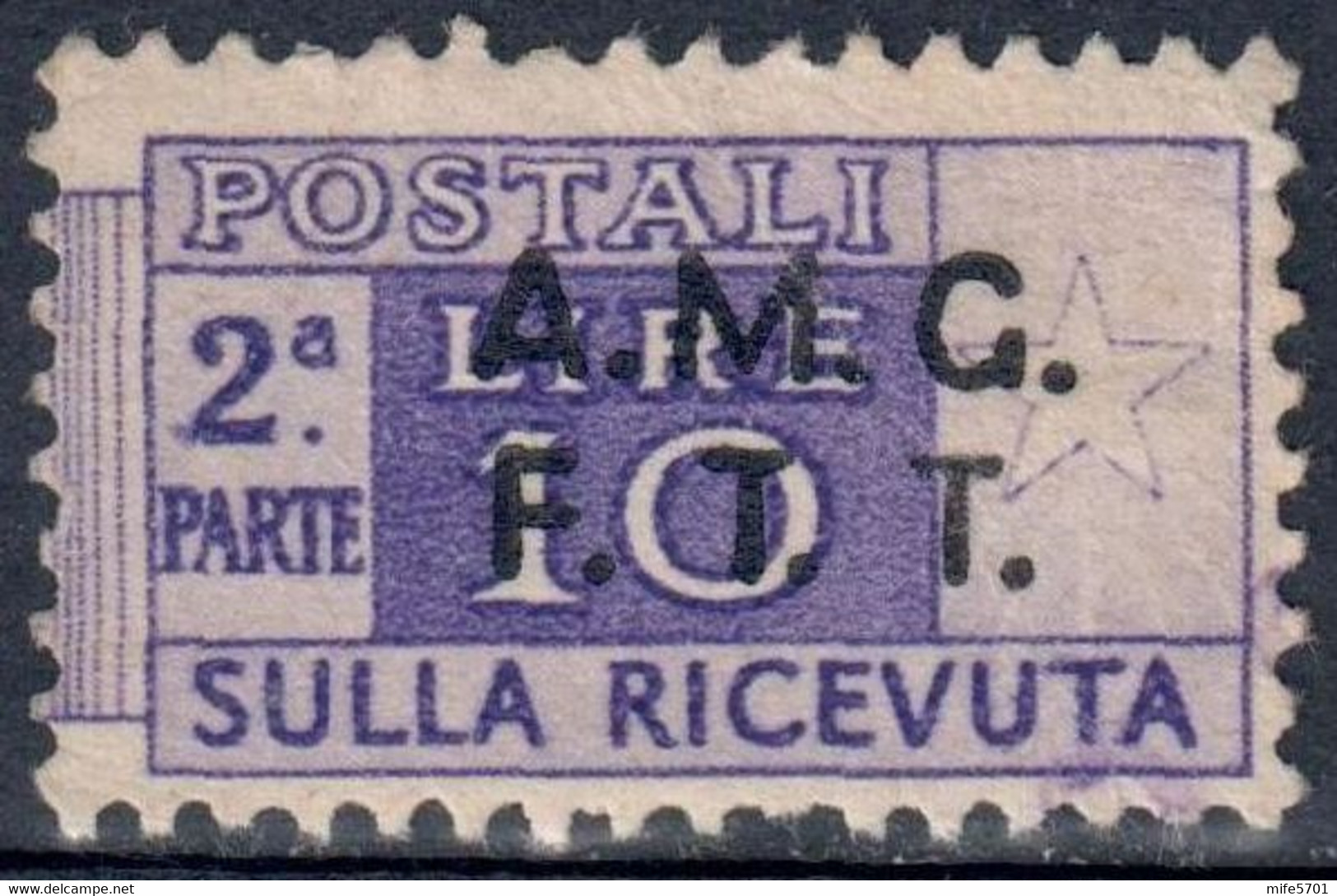 AMG-FTT 1947/48 - PACCHI POSTALI L. 10 USATO (SOLO 2.a PARTE) / USED ⦿ - SASSONE 6 - Paquetes Postales/consigna