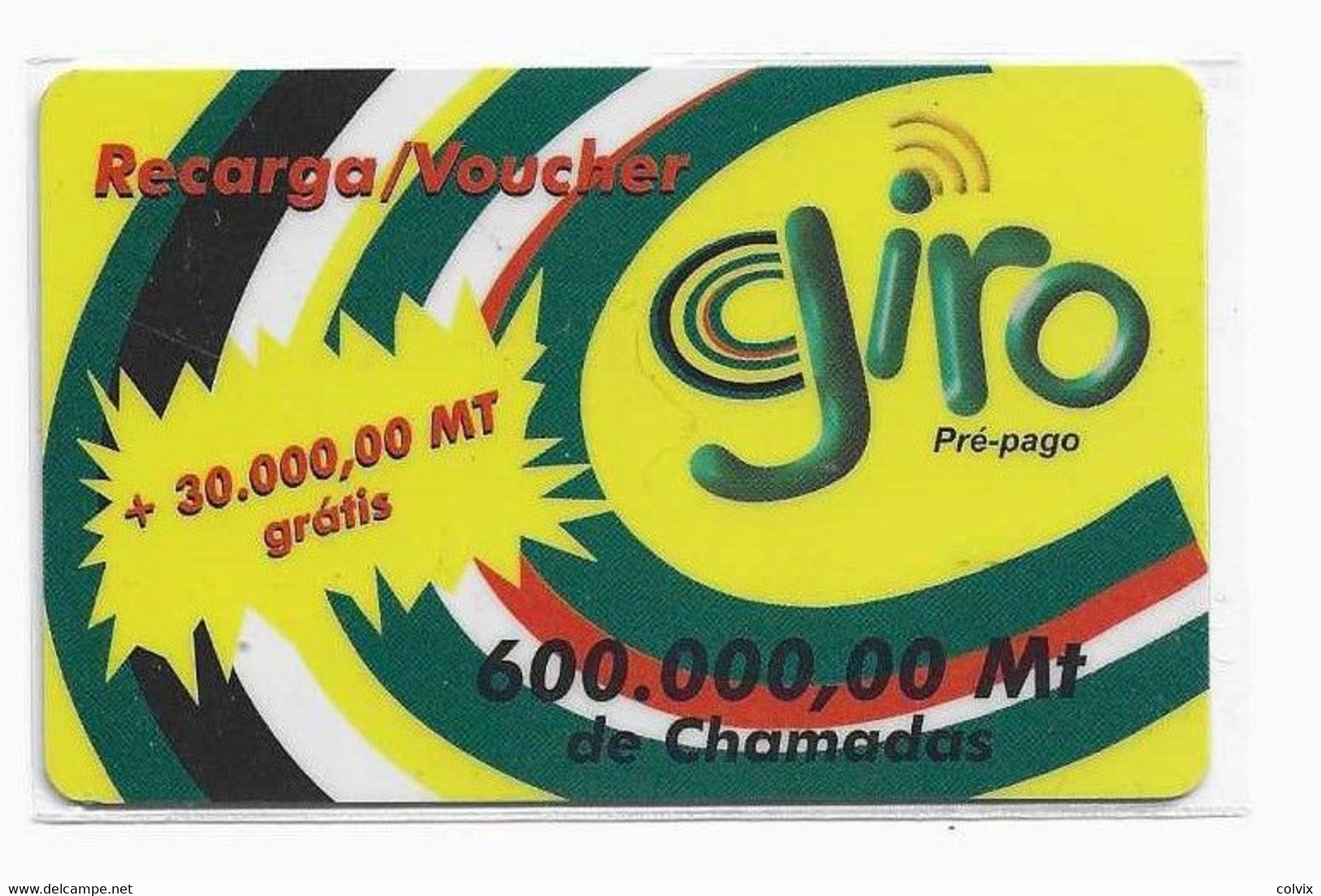 MOZAMBIQUE RECHARGE GIRO 600 000 MT Date 01/06/2002 - Mozambico