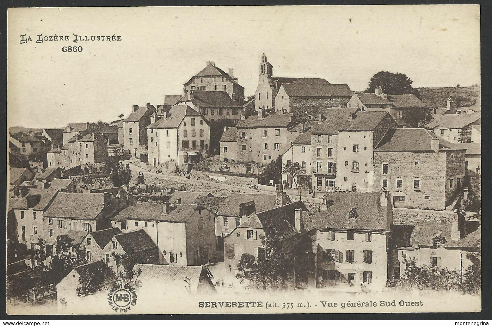 SERVERETTE Vue Generale Sud Ouest Old Postcard (see Sales Conditions) 04680 - Saint Alban Sur Limagnole