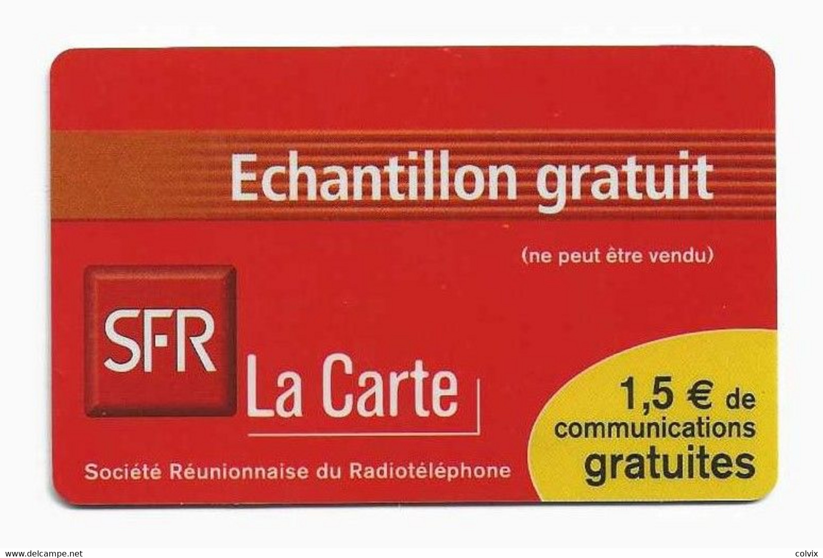 REUNION RECHARGE SFR ECHANTILLON GRATUIT Date 12/03 - Réunion