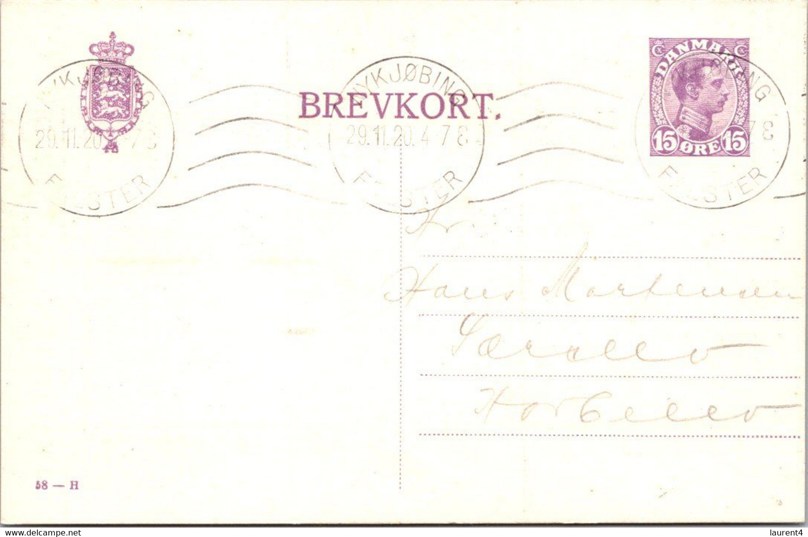 (4 C 8) Very Old Denmark - Brevkort - Posted 1920 - Otros & Sin Clasificación