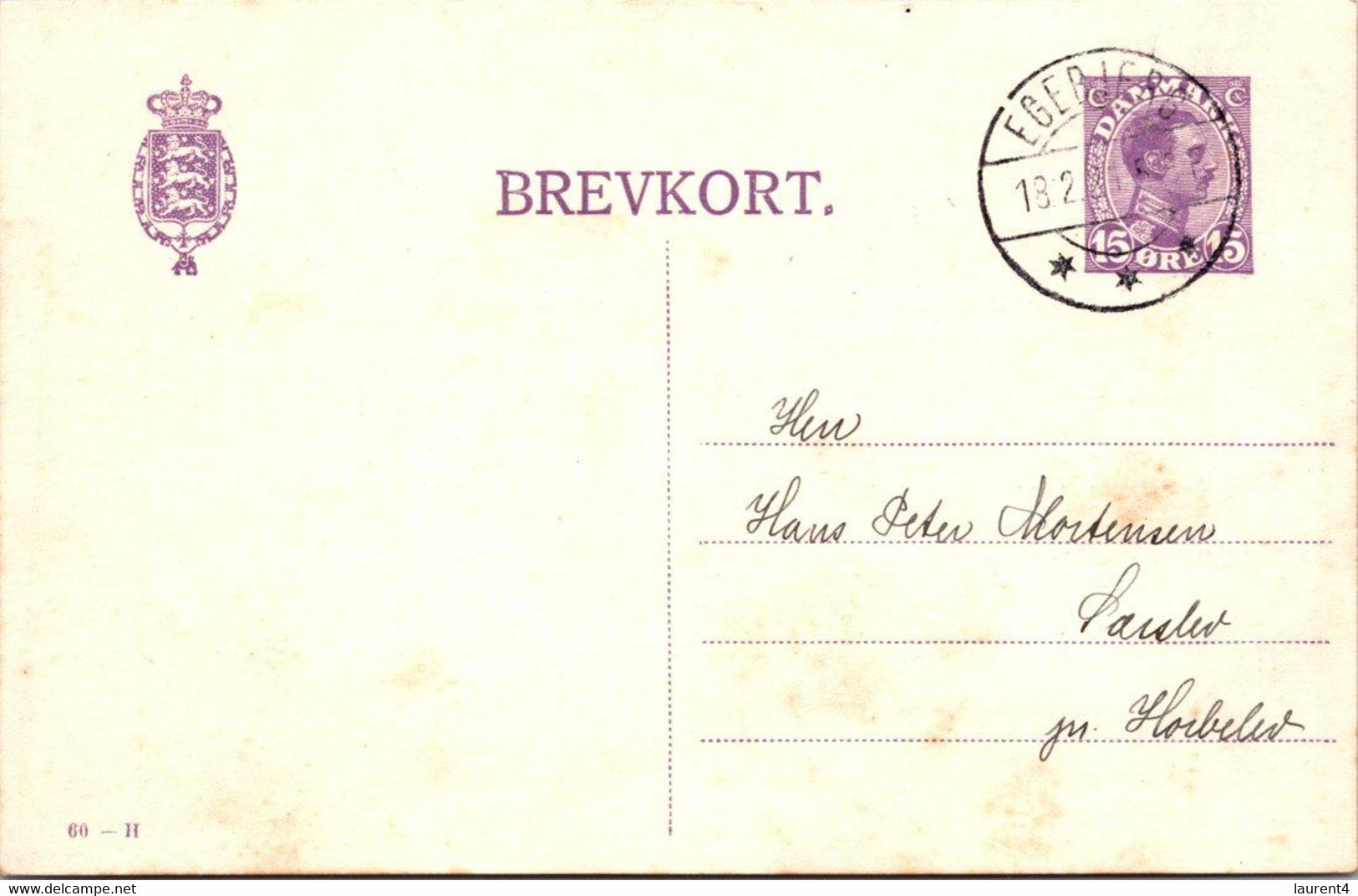 (4 C 8) Very Old Denmark - Brevkort - Posted 1925 - Sonstige & Ohne Zuordnung