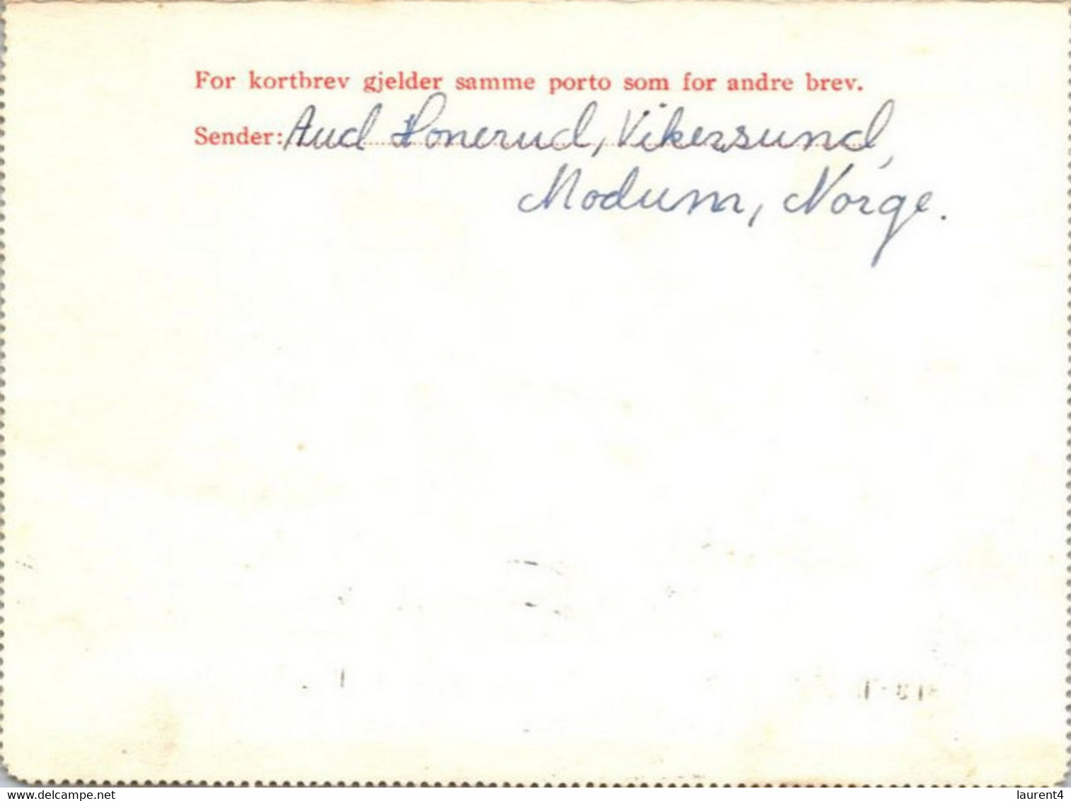 (4 C 8) Very Old Norway - Lettercard - Posted 1961 - Other & Unclassified