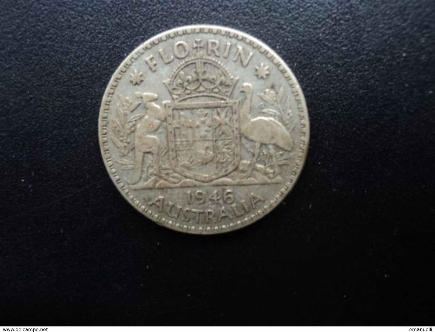 AUSTRALIE : 1 FLORIN   1946 (m)     KM 40a       TTB - Florin