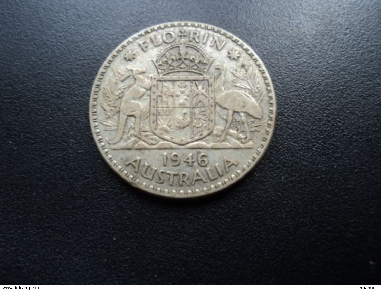 AUSTRALIE : 1 FLORIN   1946 (m)     KM 40a       TTB - Florin