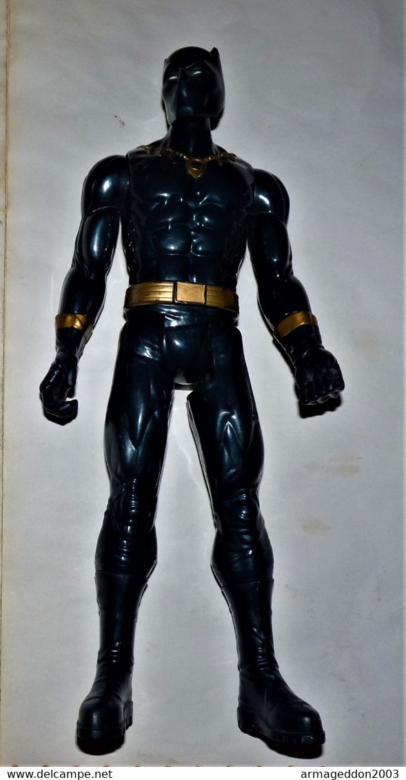 Figurine BLACK PANTHER Panthere 29 Cm Marvel Hasbro 2016 EN TBE - Other & Unclassified
