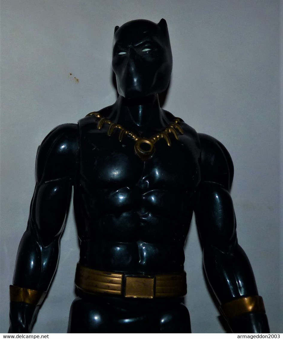 Figurine BLACK PANTHER Panthere 29 Cm Marvel Hasbro 2016 EN TBE - Altri & Non Classificati