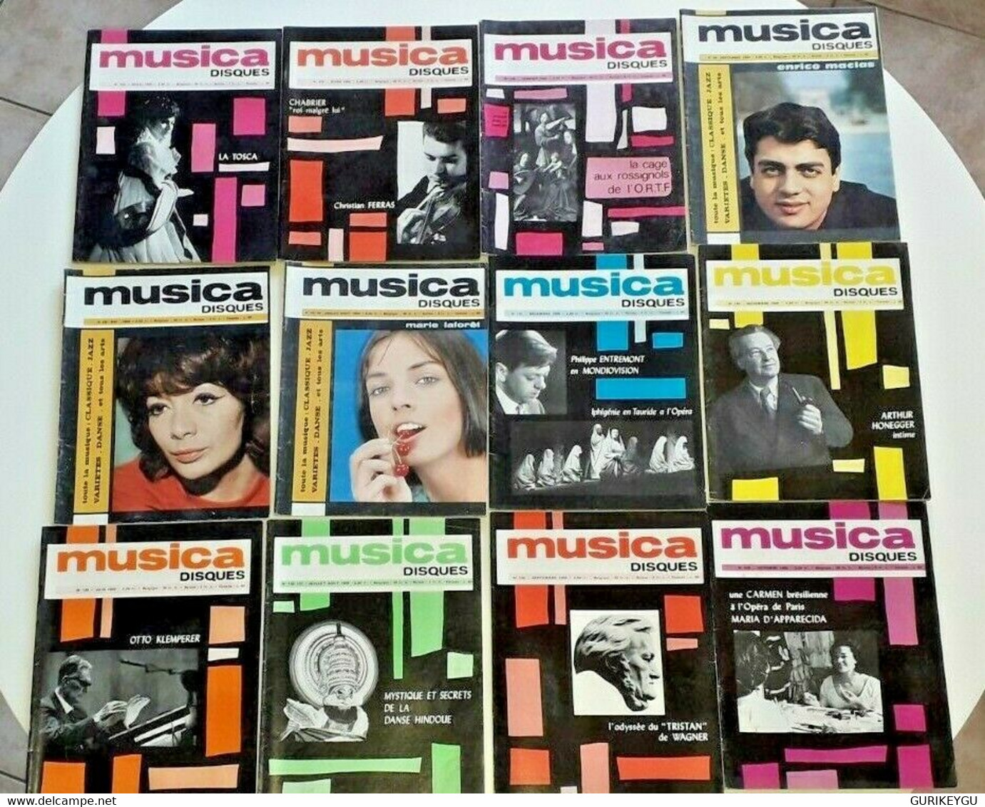 Lot 12 Musica Disques N° 122.124/125.126.130.132.133.135.136/137.138.139.140.141 ..1964-1965 BIEN - Bücherpakete