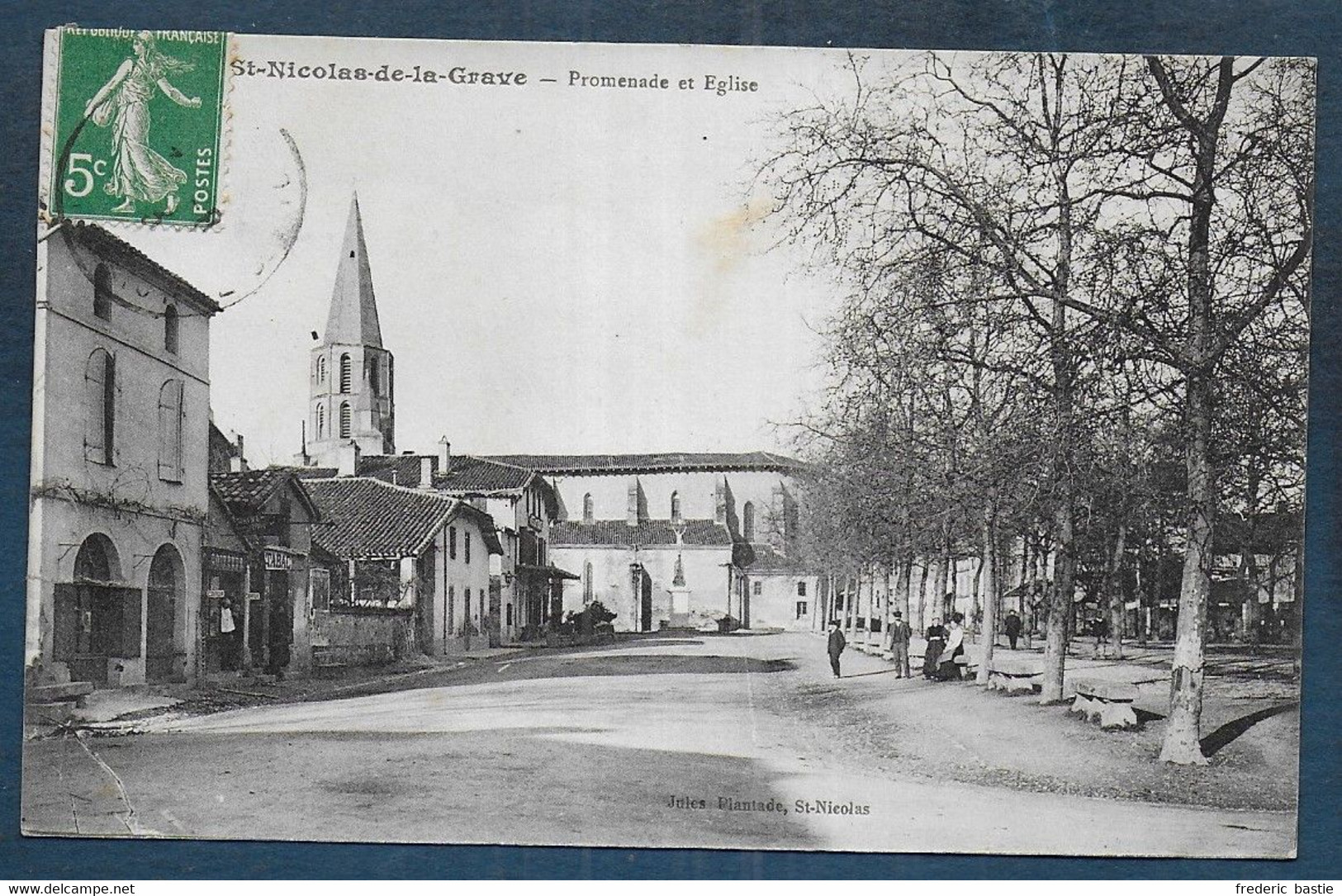 ST NICOLAS DE LA GRAVE - Promenade Et Eglise - Saint Nicolas De La Grave