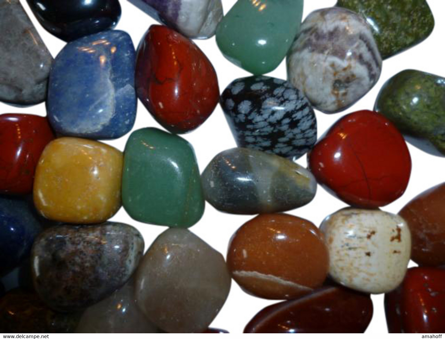 AMAHOFF Jumbo | Natursteine | Halbedelsteine Edelsteine | Trommelpoliert | 1 Kg - Andere & Zonder Classificatie