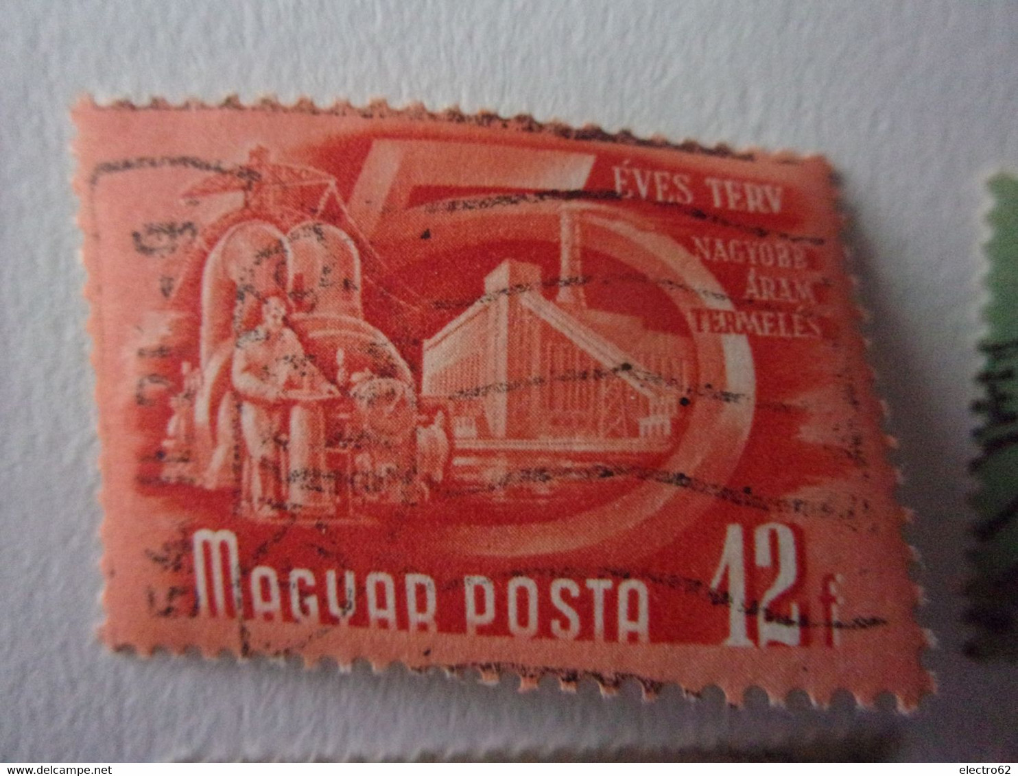 Hongrie Magyar Posta Plan Quinquennal Industrie Hydroélectrique Filature Usine élevage Magyarország Hungary Hungria 1950 - Used Stamps