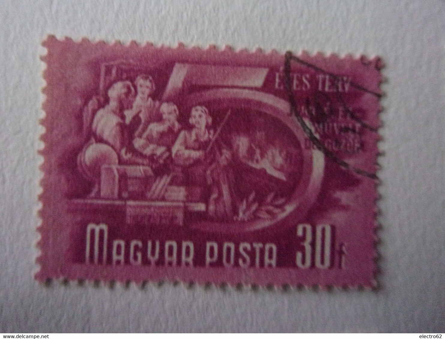 Hongrie Magyar Posta Plan Quinquennal Industrie Hydroélectrique Filature Usine élevage Magyarország Hungary Hungria 1950 - Used Stamps