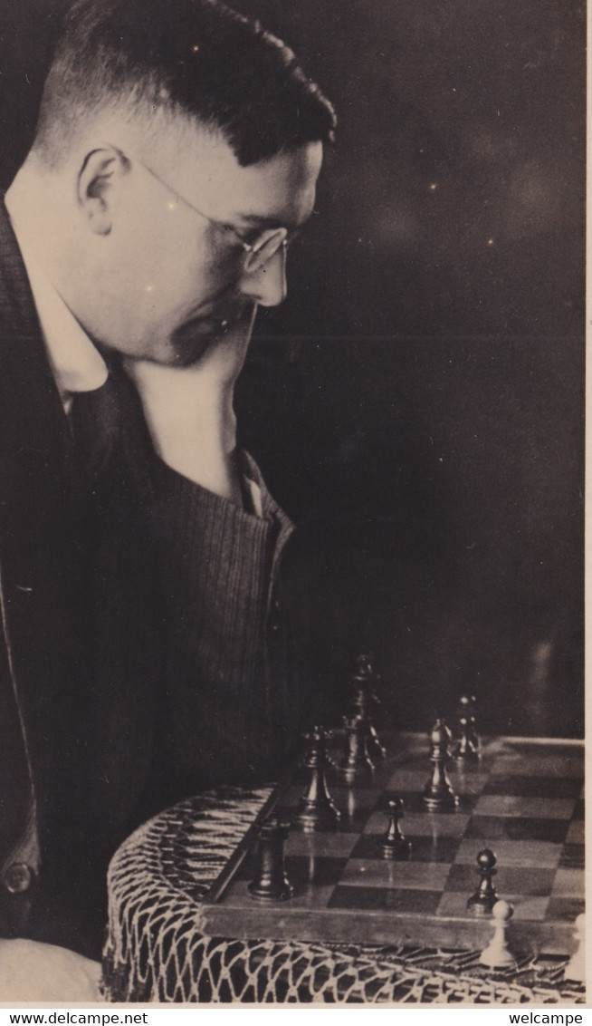 RARE PHOTO POSTCARD - CHESS WORLD CHAMPION 1935/37 MAX EUWE - PRESIDENT FIDE - SCHACH - Scacchi