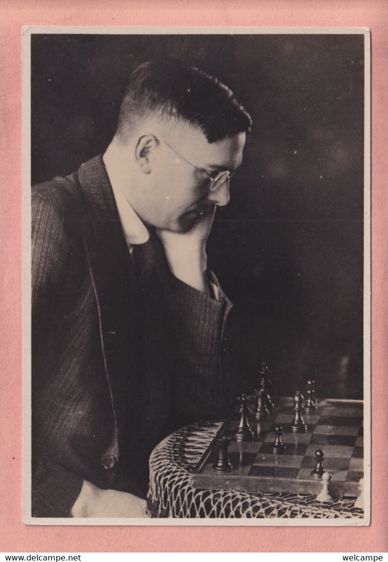 RARE PHOTO POSTCARD - CHESS WORLD CHAMPION 1935/37 MAX EUWE - PRESIDENT FIDE - SCHACH - Scacchi