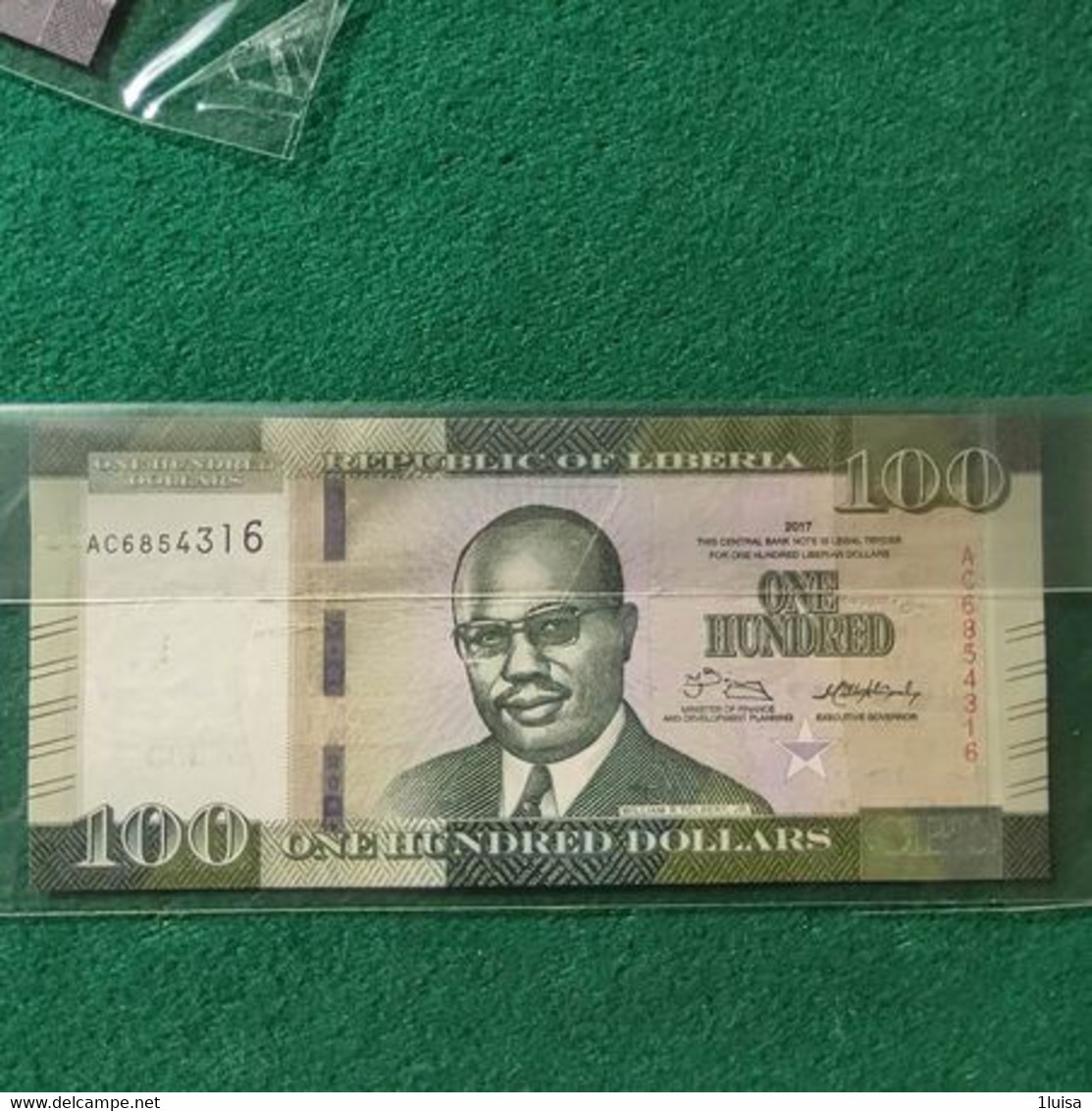 LIBERIA 100 DOLLARS 2017 - Liberia