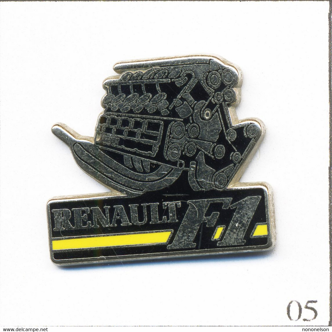 Pin's Automobile - Formule 1 / Moteur Pour La Williams-Renault. Non Estampillé. Zamac. T858-05 - F1