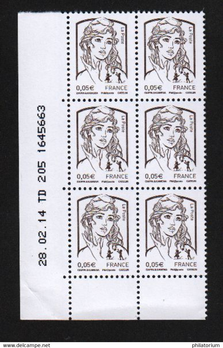 France Timbres Marianne De Ciappa Kawena N° Yvert 4764 ** CD 28.02.14, Coin Daté Neuf Sans Charnière, - 1970-1979