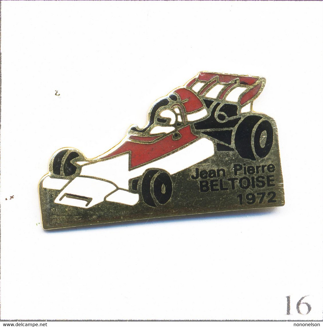 Pin's Automobile - Sport / Formule 1 - BRM P160B De Jean-Pierre Beltoise (1972). Estampillé CCC. EGF. T859-16 - F1