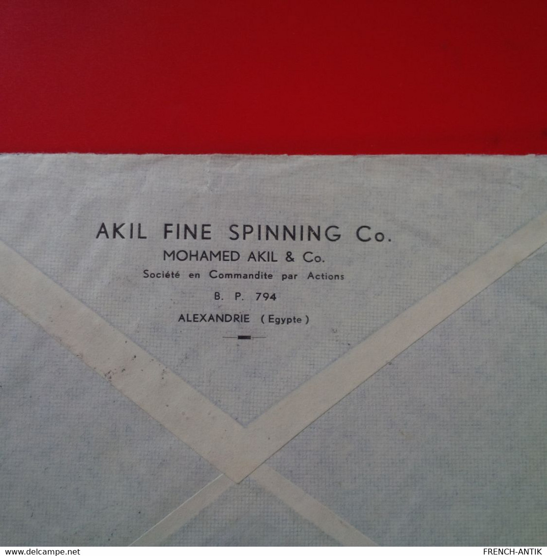 LETTRE EGYPTE ALEXANDRIE AKIL FINE SPINNING POUR GENEVE - Covers & Documents