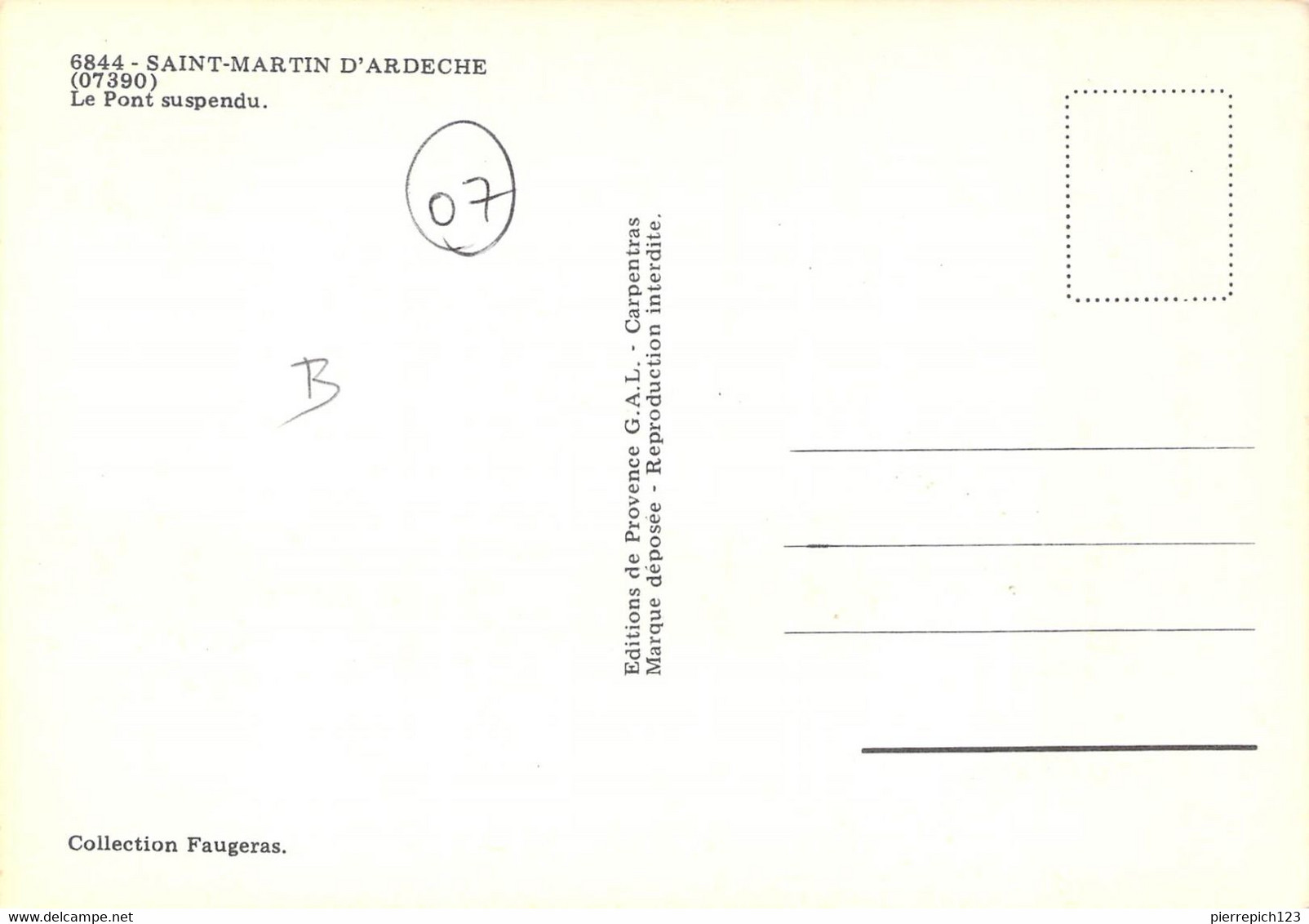 07 - Saint Martin D'Ardèche - Le Pont Suspendu - Otros & Sin Clasificación