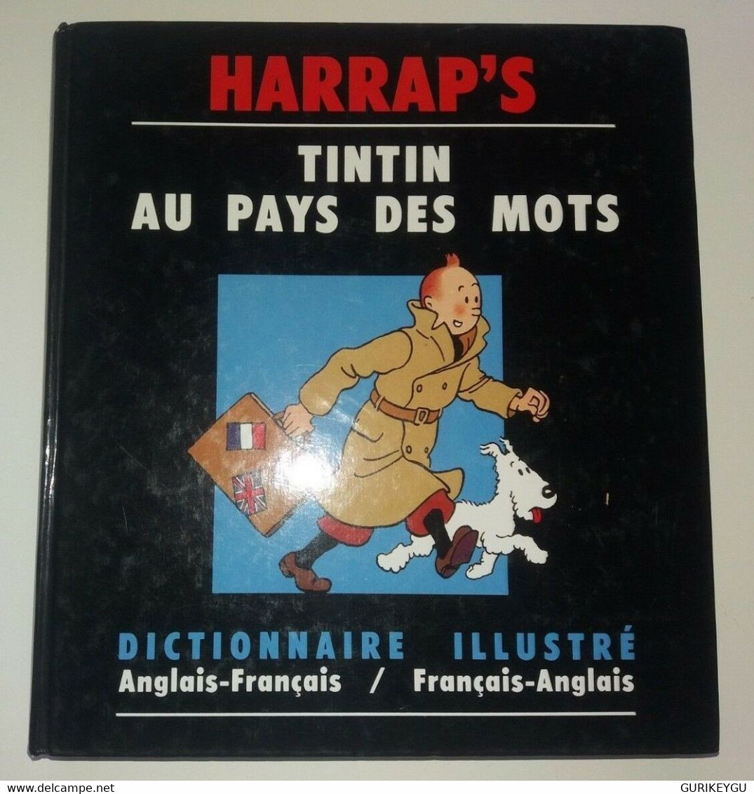 HARRAP'S Tintin Au Pays Des Mots Dictionnaire Illustré Anglais Français 1992 - Autres & Non Classés