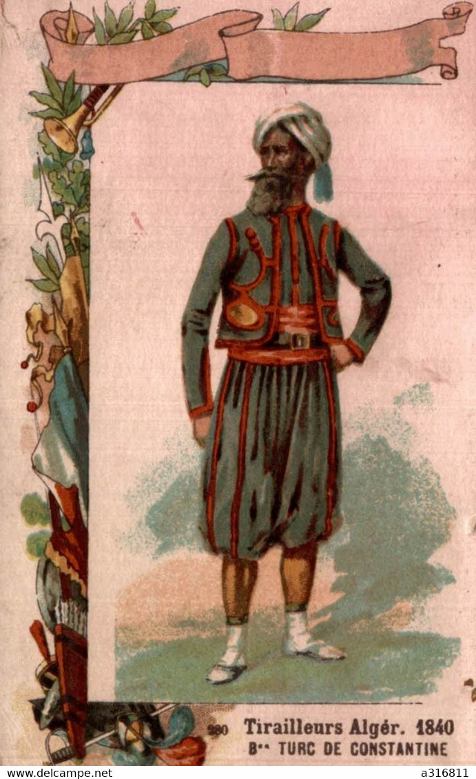 Chromo Tirailleurs Alger 18410 - Sonstige & Ohne Zuordnung