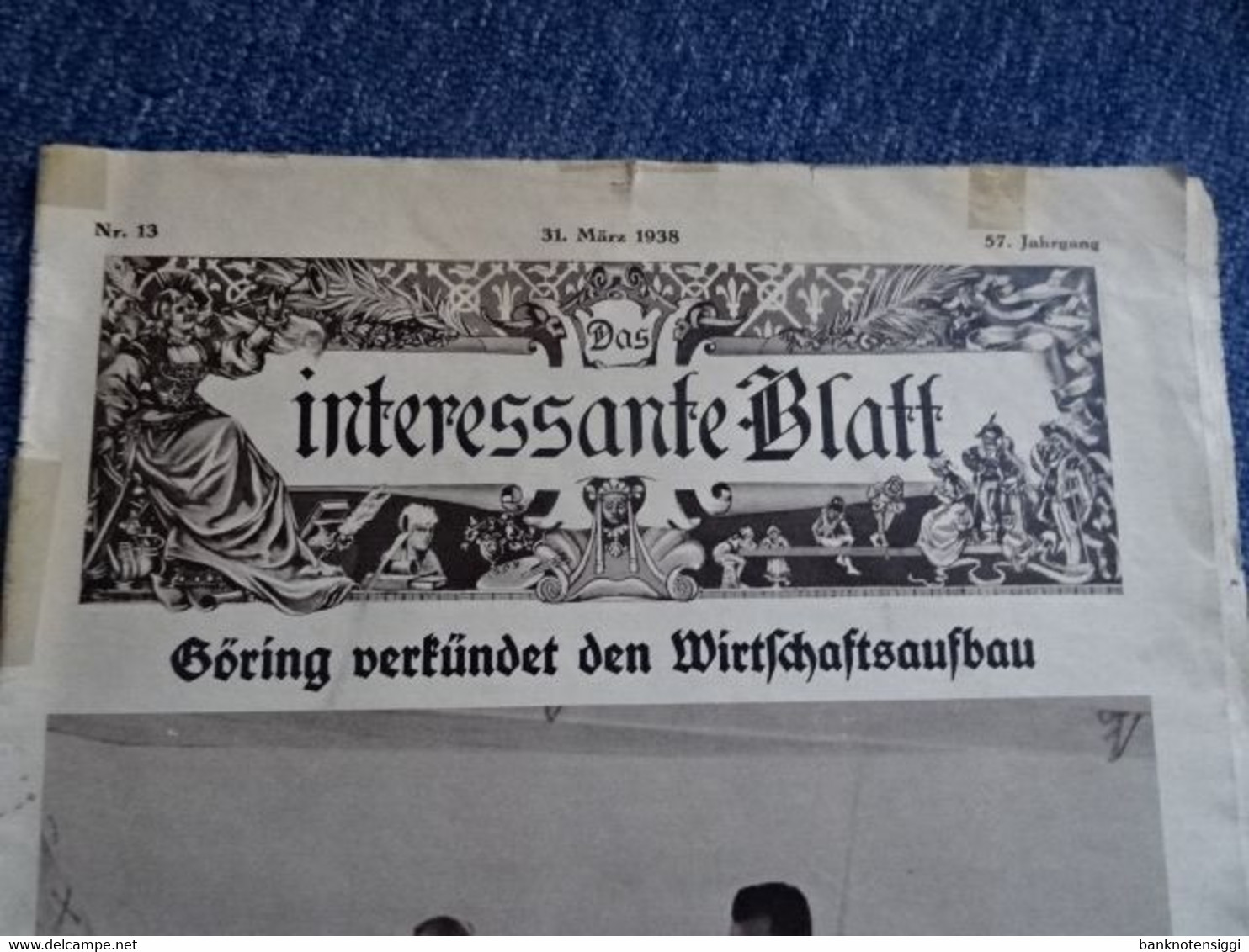 Das Interessante Blatt 31 März 1938  Nr.13 Jahrgang 57 - Duits