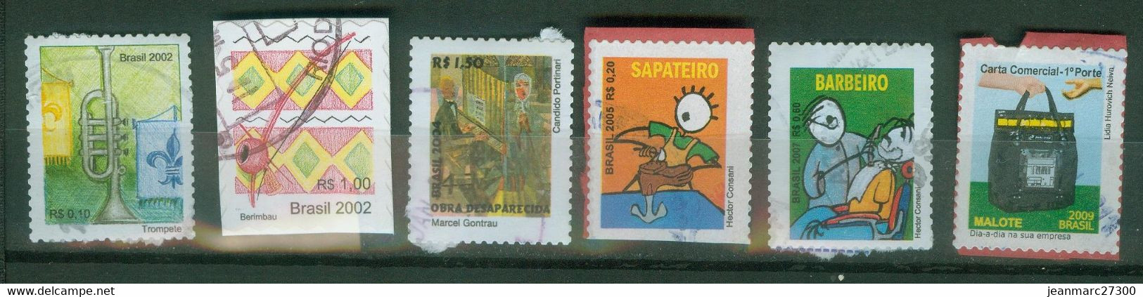 Amérique - Brésil  YT N° 2814 2820A 2906 2939 2986A 3078 Oblitérés - Used Stamps