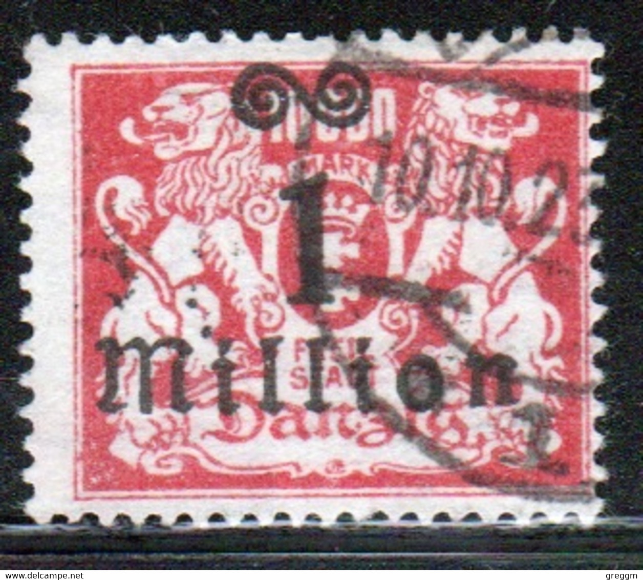 Danzig 1923 Single 1M Overprinted On 10000m Stamp From The Definitive Set In Fine Used - Otros & Sin Clasificación
