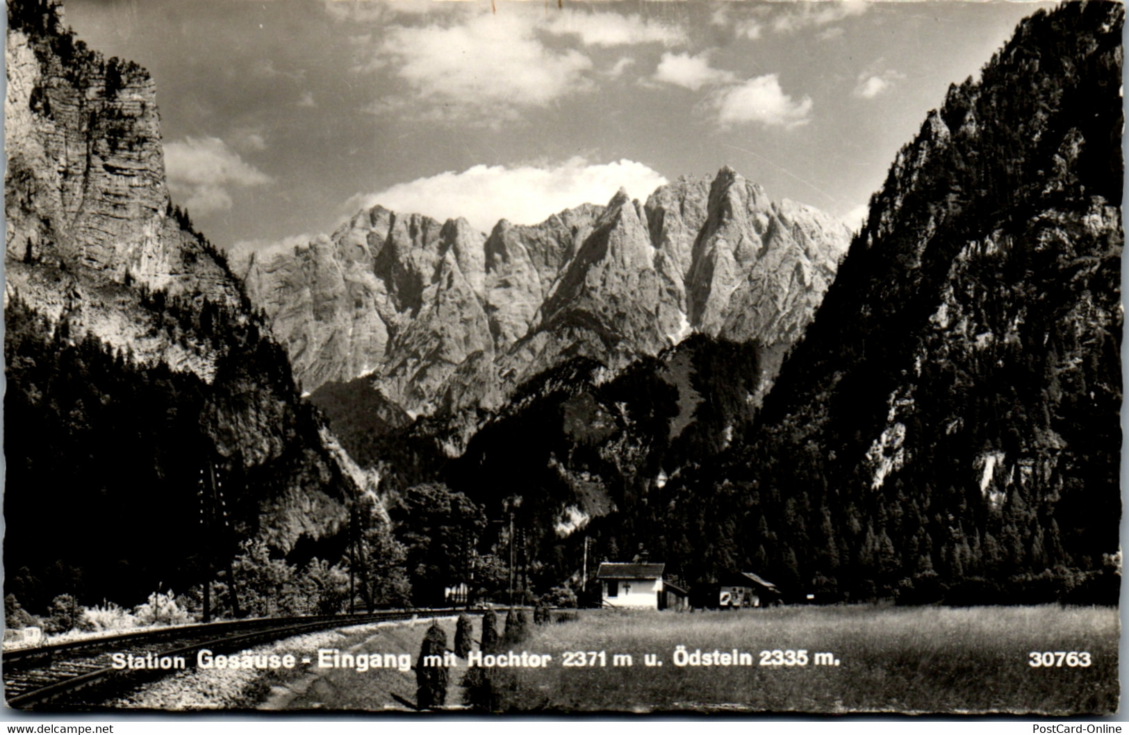 21404 - Steiermark - Gesäuse , Station , Eingang Mit Hochtor U. Ödstein - Gesäuse