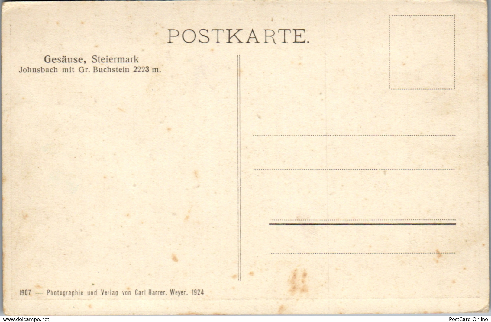 21447 - Steiermark - Gesäuse , Johnsbach Mit Großem Buchstein - Gesäuse