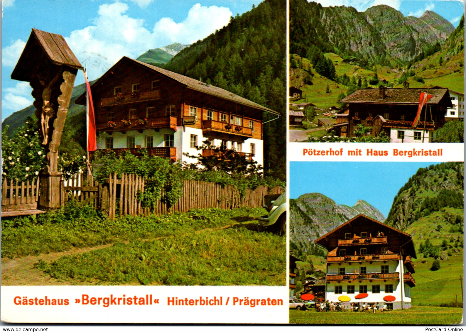 21556 - Tirol - Prägarten Hinterbichl , Gästehaus Bergkristall , Pötzerhof Mit Haus Bergkristall , Dorer - Prägraten