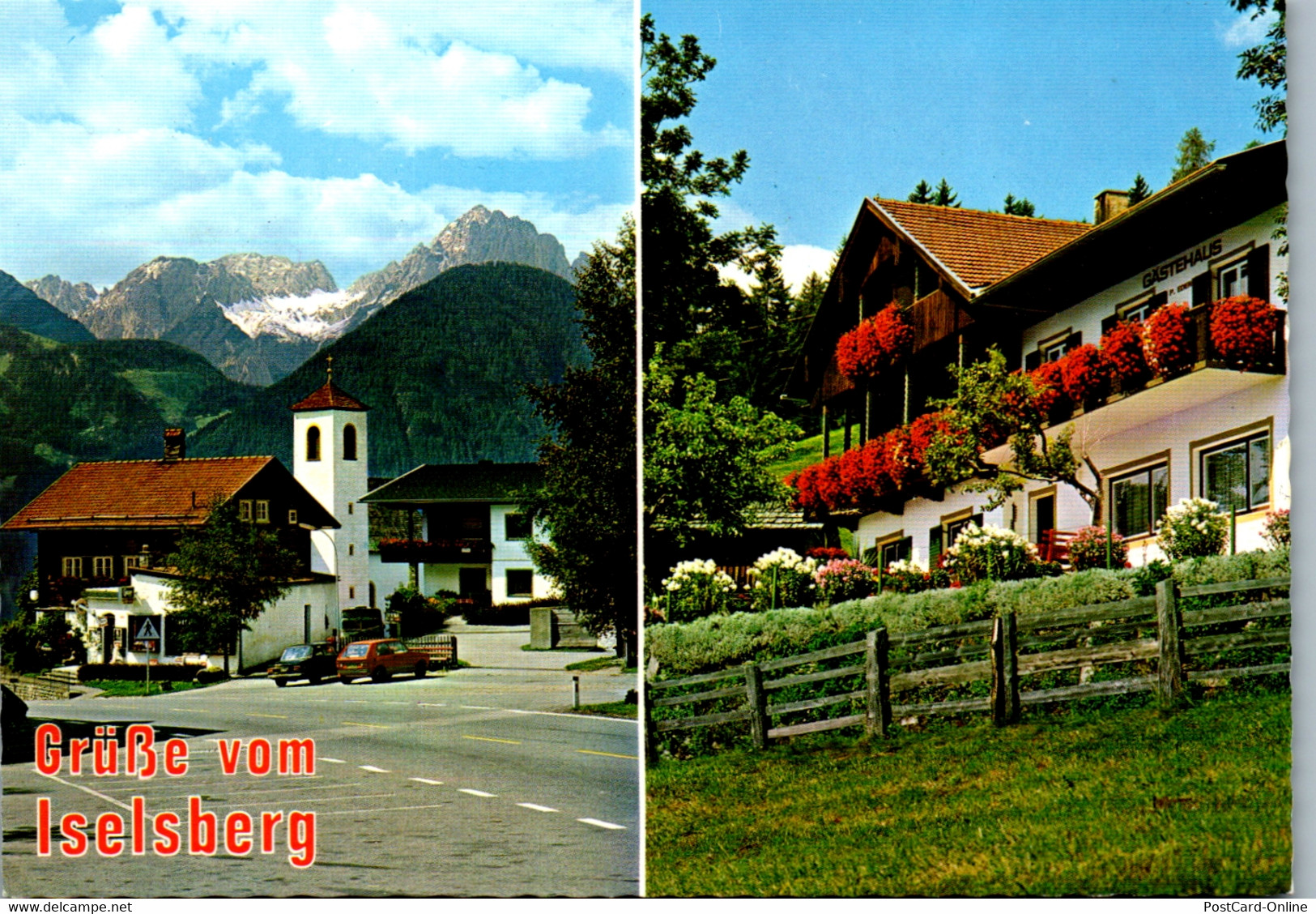 21559 - Tirol - Dölsach , Iselsberg Mit Blick Auf Lienzer Dolomiten , Spitzkofel , Gästehaus Peter Eder - Dölsach