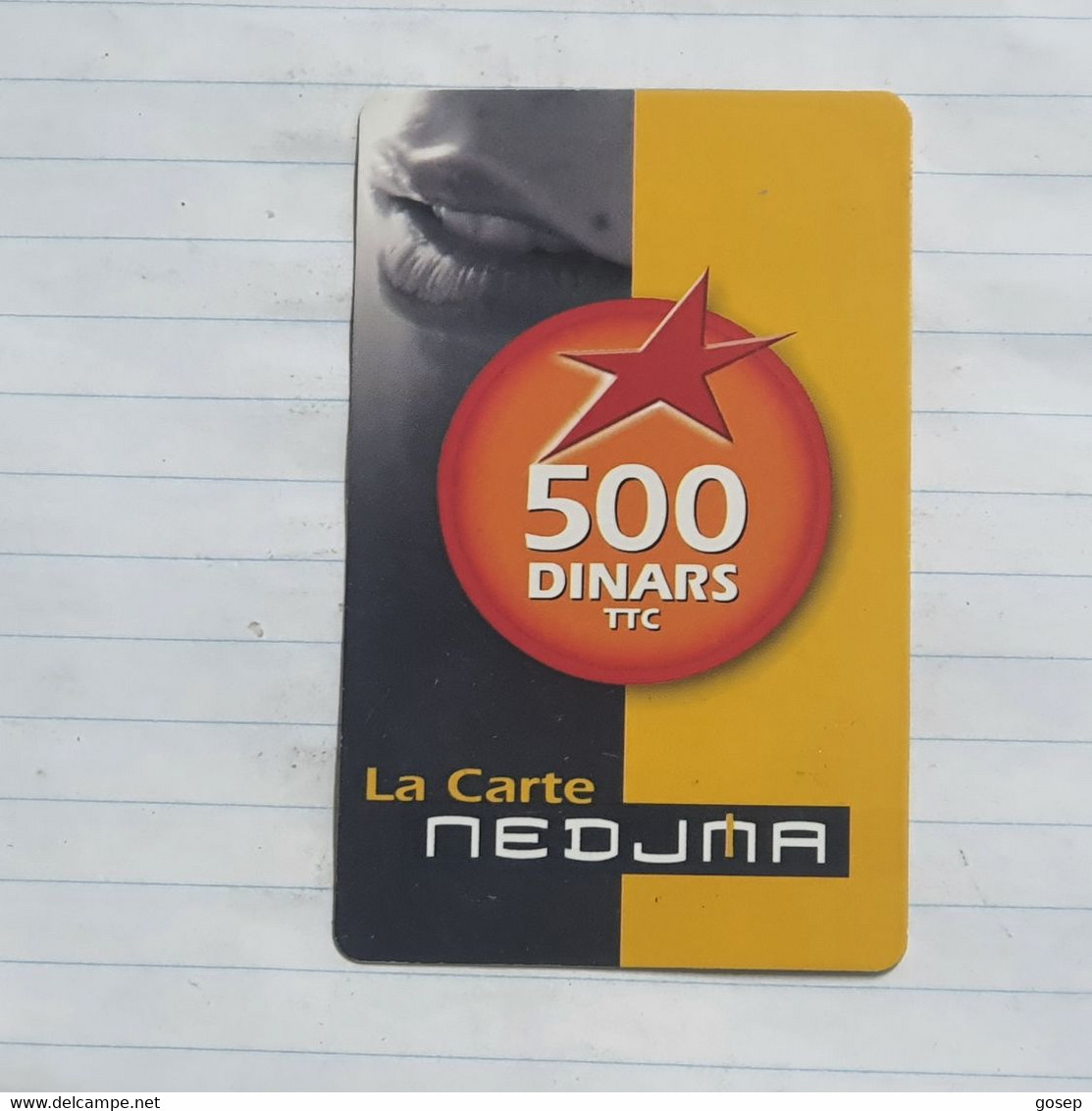 TUNISIA-(TUN-REF-TUN-304)-nedjma-(187)-(5076-3186-449-241)-(look From Out Side Card Barcode)-used Card - Tunesië