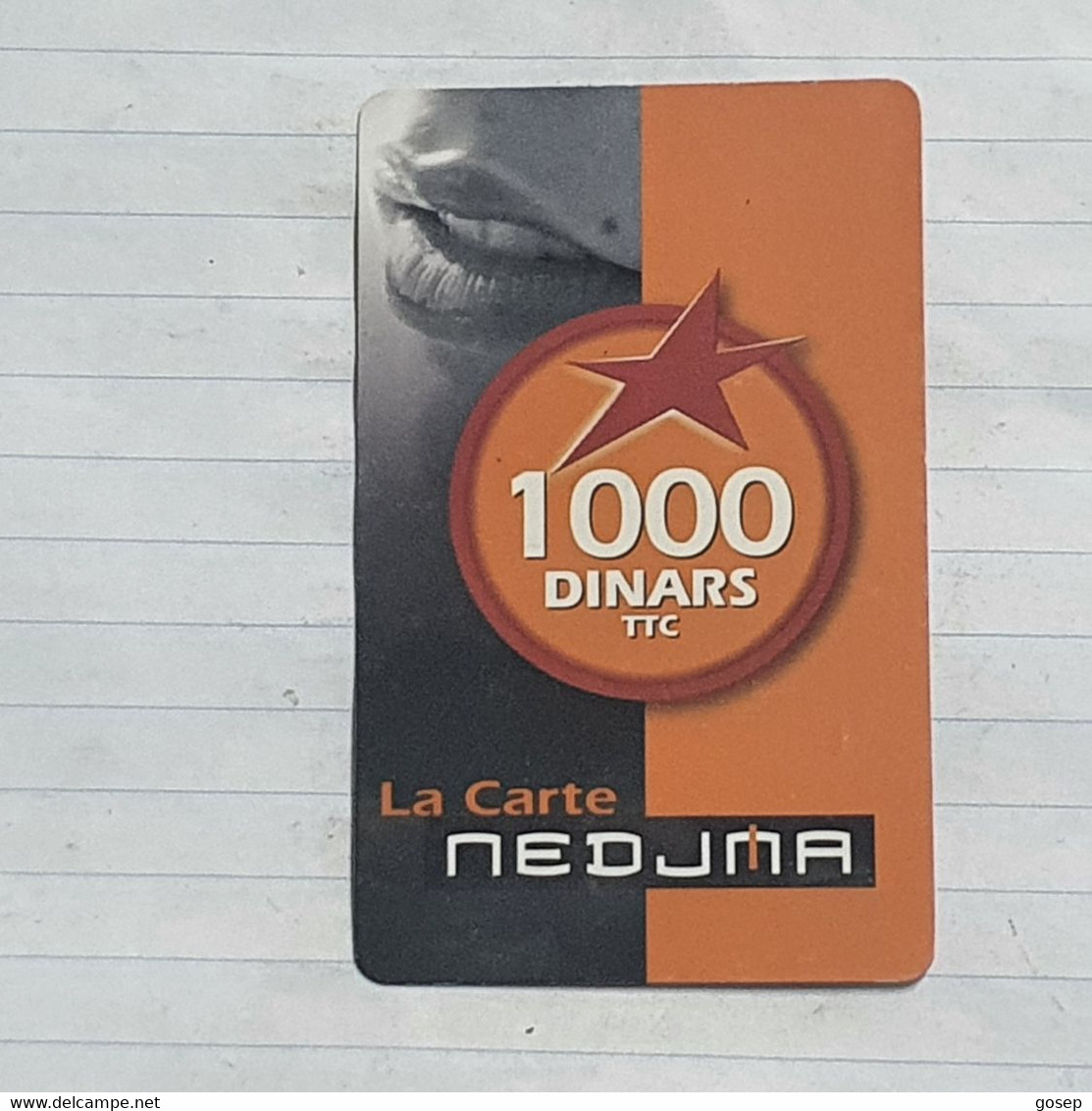 TUNISIA-(TUN-REF-TUN-305)-nedjma-(189)-(9309-3056-005-426)-(look From Out Side Card Barcode)-used Card - Tunisie