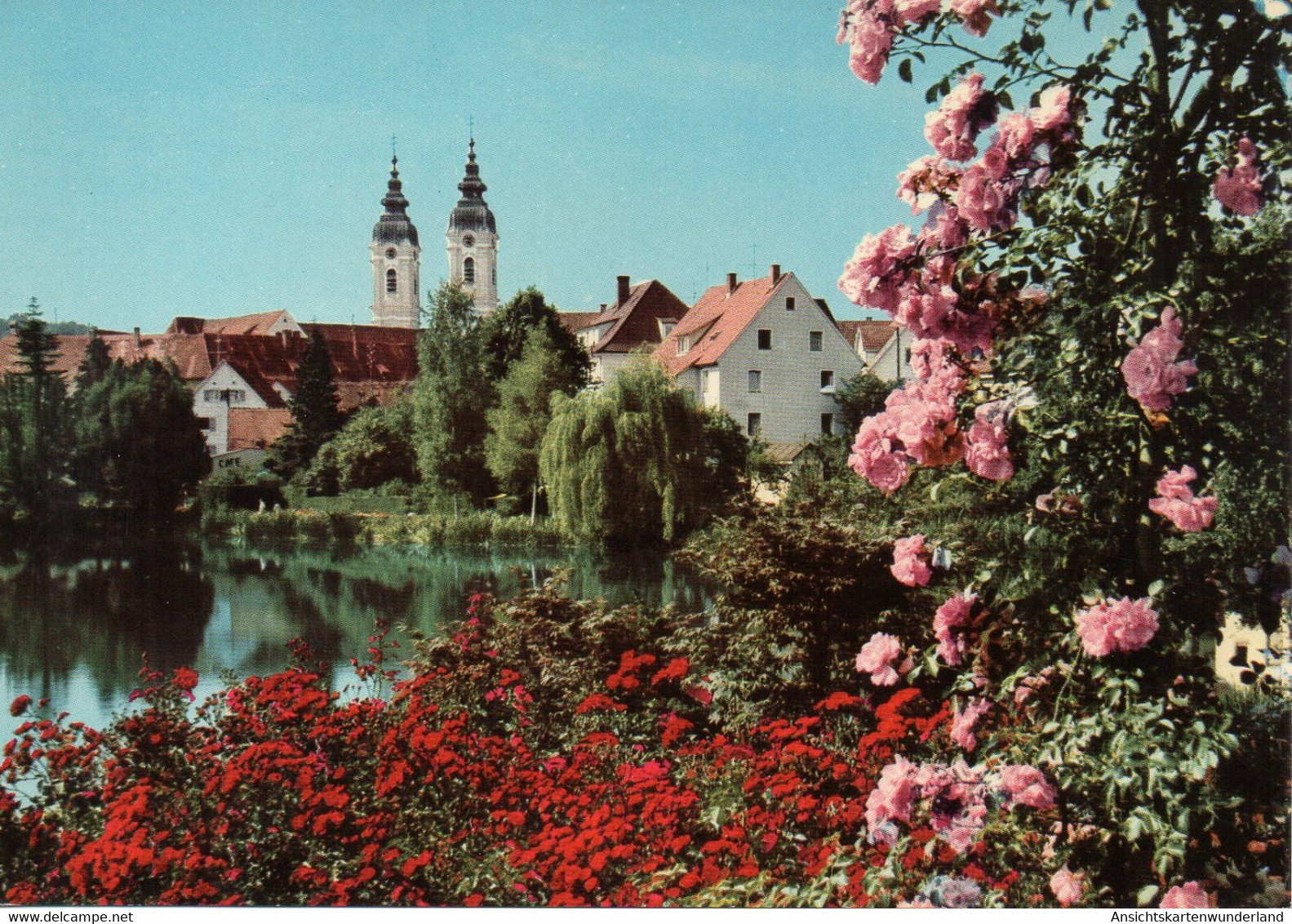 011222  Bad Waldsee - Stadtsee M. Pfarrkirche St. Peter - Bad Waldsee