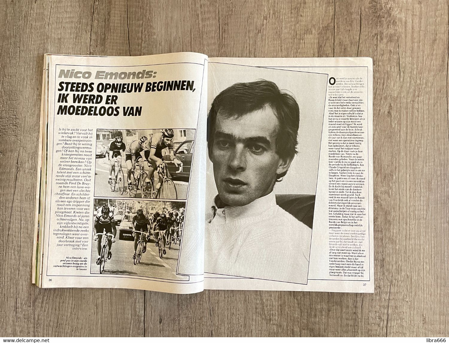 SPORT 80 nr 39 1986 - CARLO BOMANS - GP EDDY MERCKX Wielrennen - STEFFI GRAF Tennis - EDDY LENAERTS Basket - Voetbal
