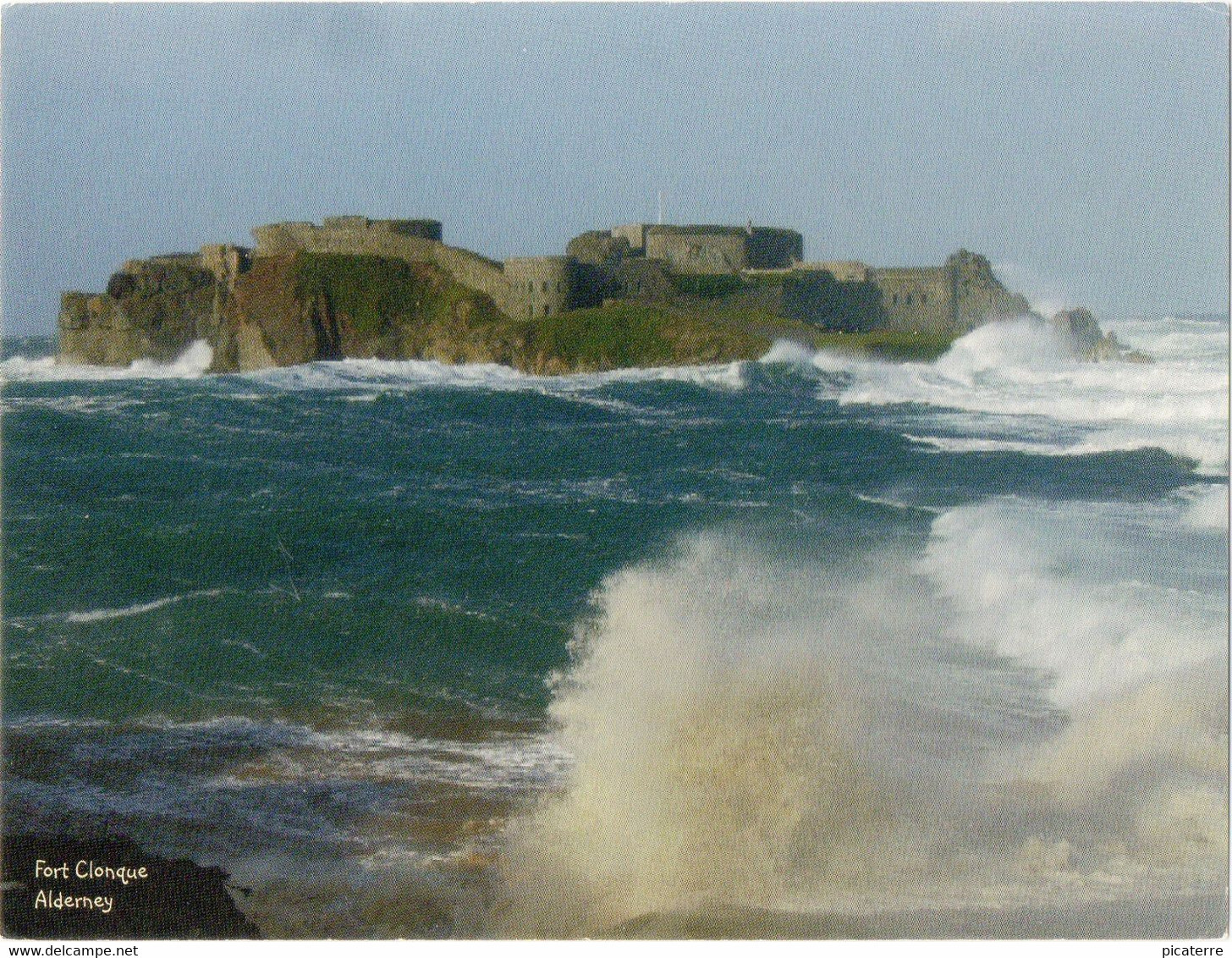 ALDERNEY-Fort Clonque (viewed At High Tide From The South) -ile Aurigny - Alderney