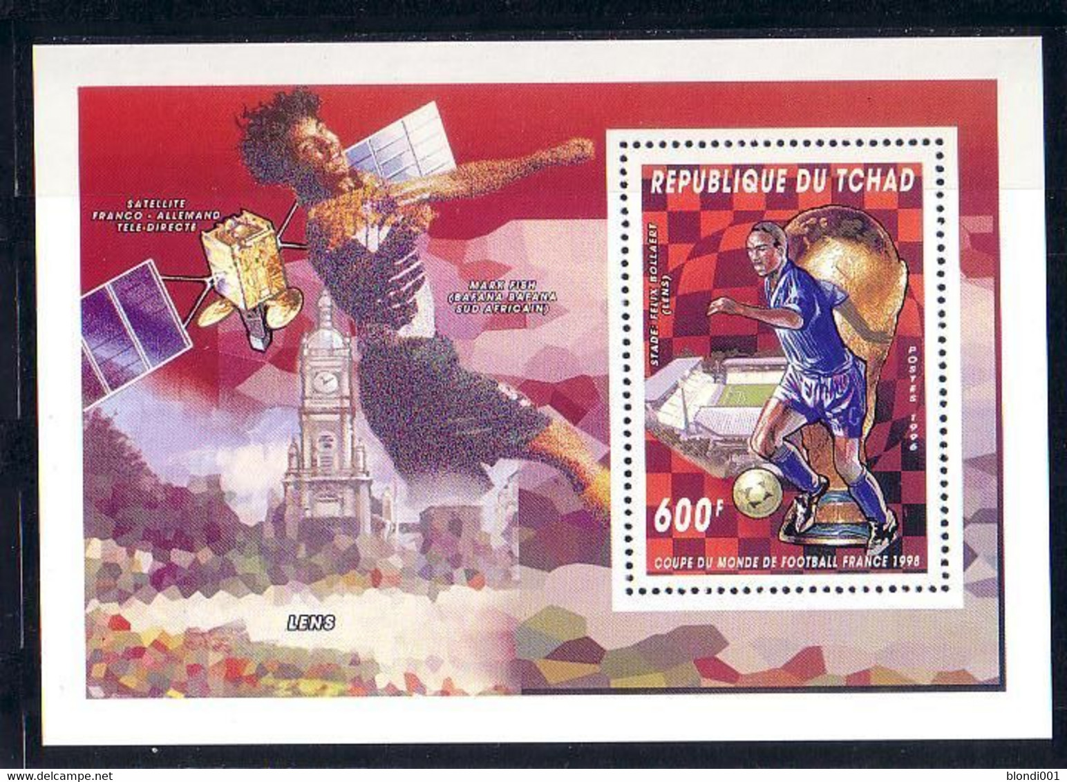 SPACE - Soccer World Cup 1998 - CHAD- S/S MNH - Sammlungen