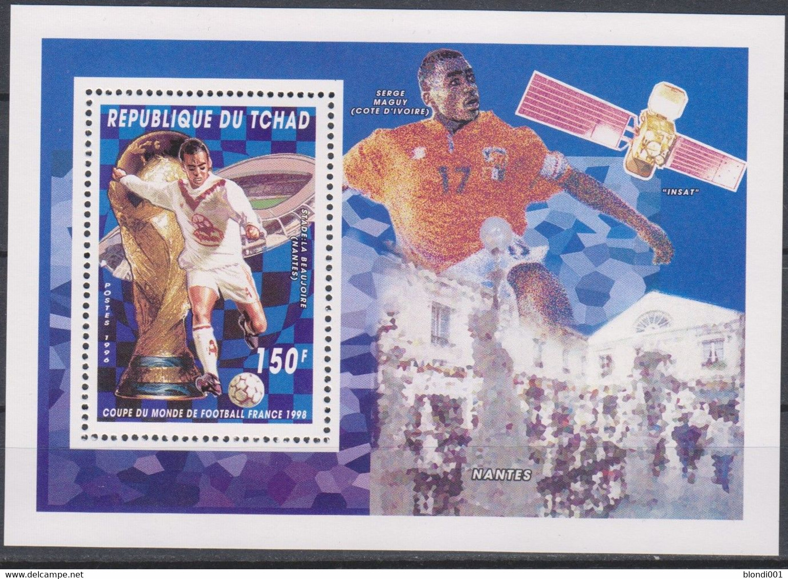 SPACE - Soccer World Cup 1998 - CHAD- S/S MNH - Collezioni