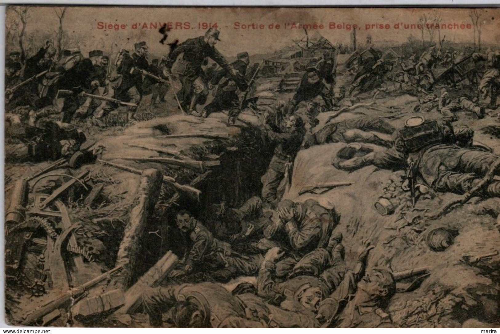 In Oorlogstijd 1914-1918 Antwerpen - Guerre 1914-18