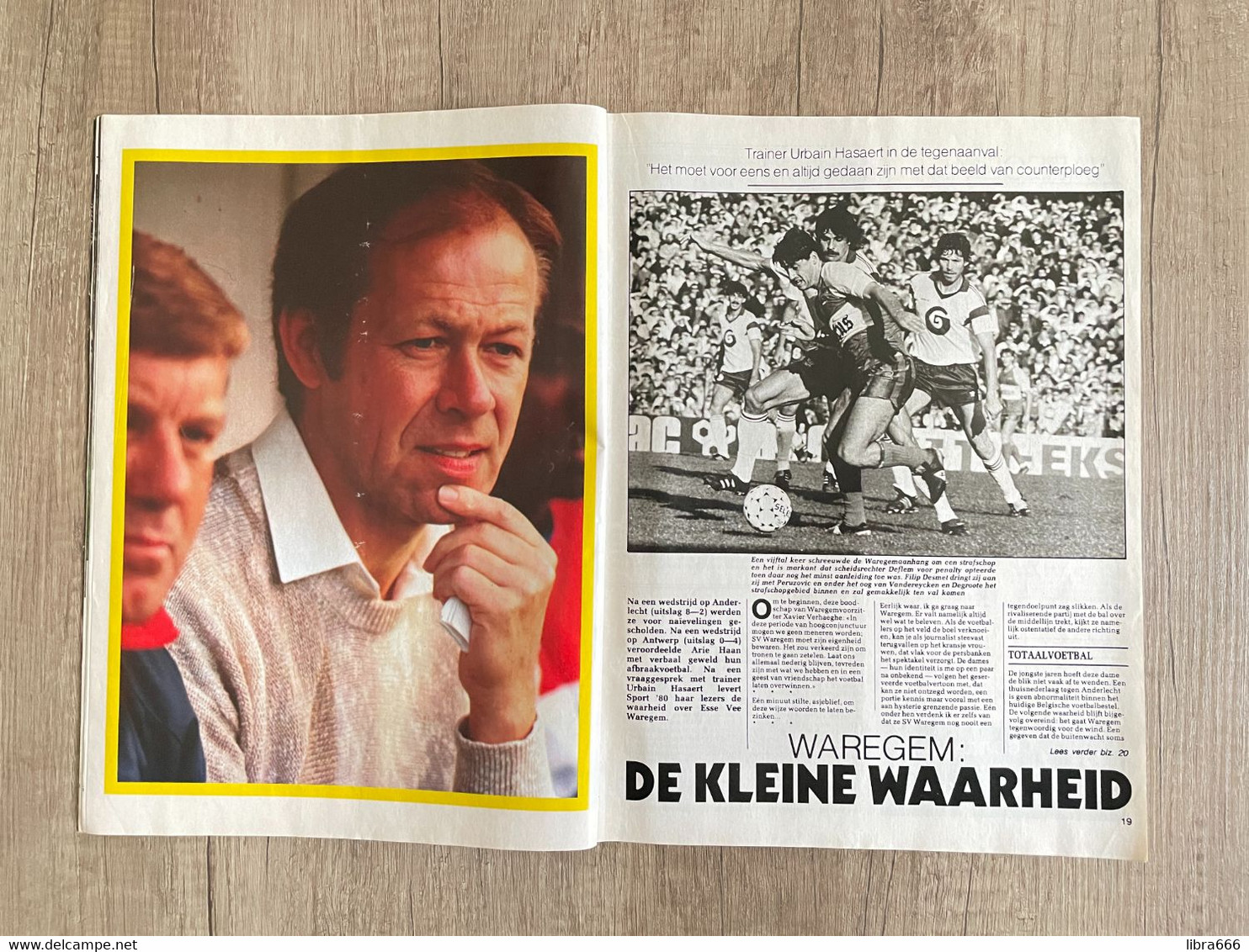 SPORT 80 nr 43 1985 - FRANK VERCAUTEREN - URBAIN HASAERT - MAMADOU TEW Voetbal - LAURENT FIGNON Wielrennen - ECC Tennis