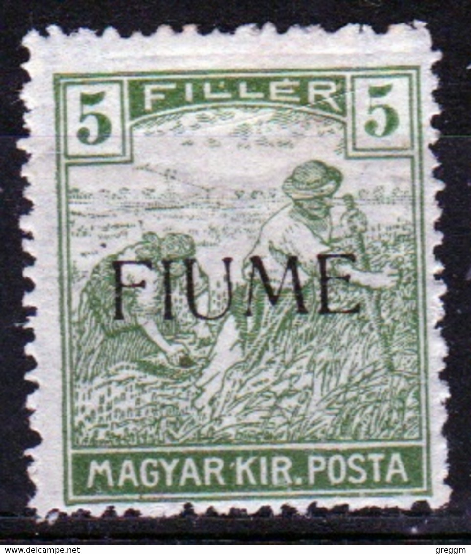 Fiume (Italy) 1918 Overprinted On Hungarian Stamp In Mounted Mint - Yugoslavian Occ.: Fiume