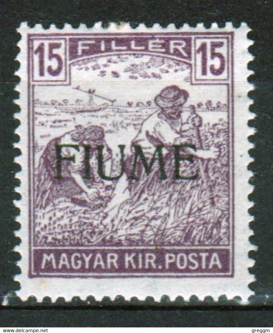 Fiume (Italy) 1918 Overprinted On Hungarian Stamp In Mounted Mint - Occ. Yougoslave: Fiume
