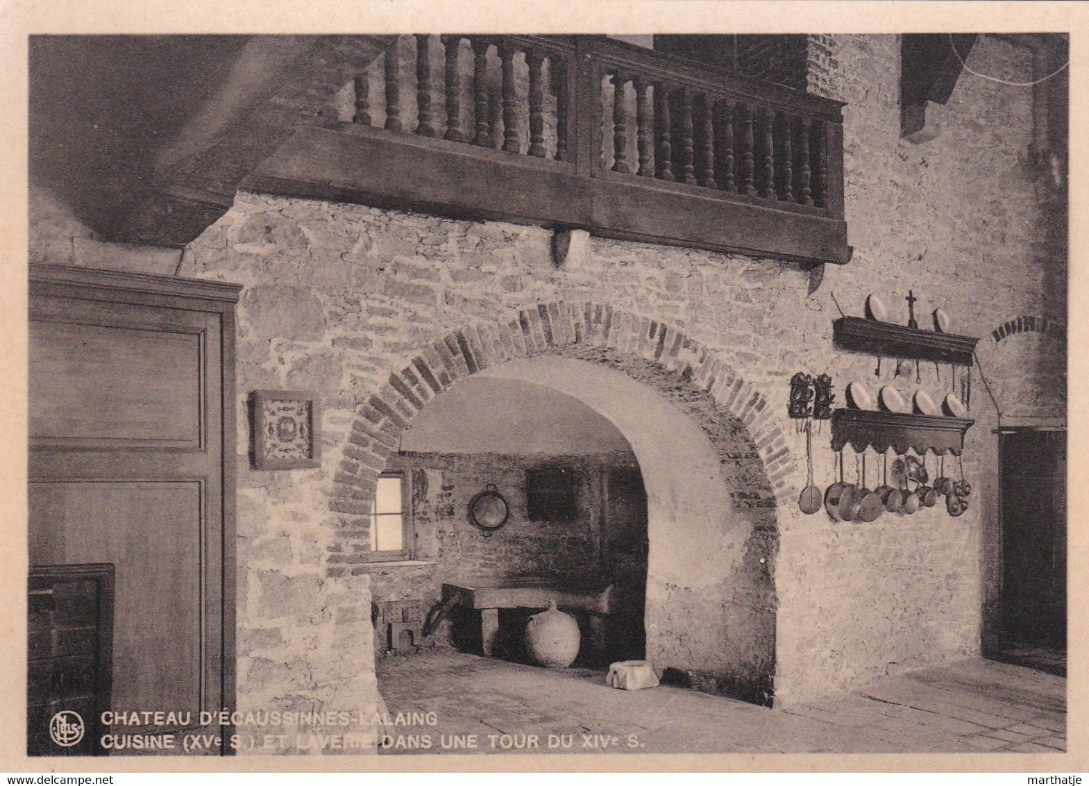 Chateau D'Ecaussinnes-Lalaing - Cuisine (Xve S.) Et Laverie Dans Une Tour Du XIVe S. - Ecaussinnes