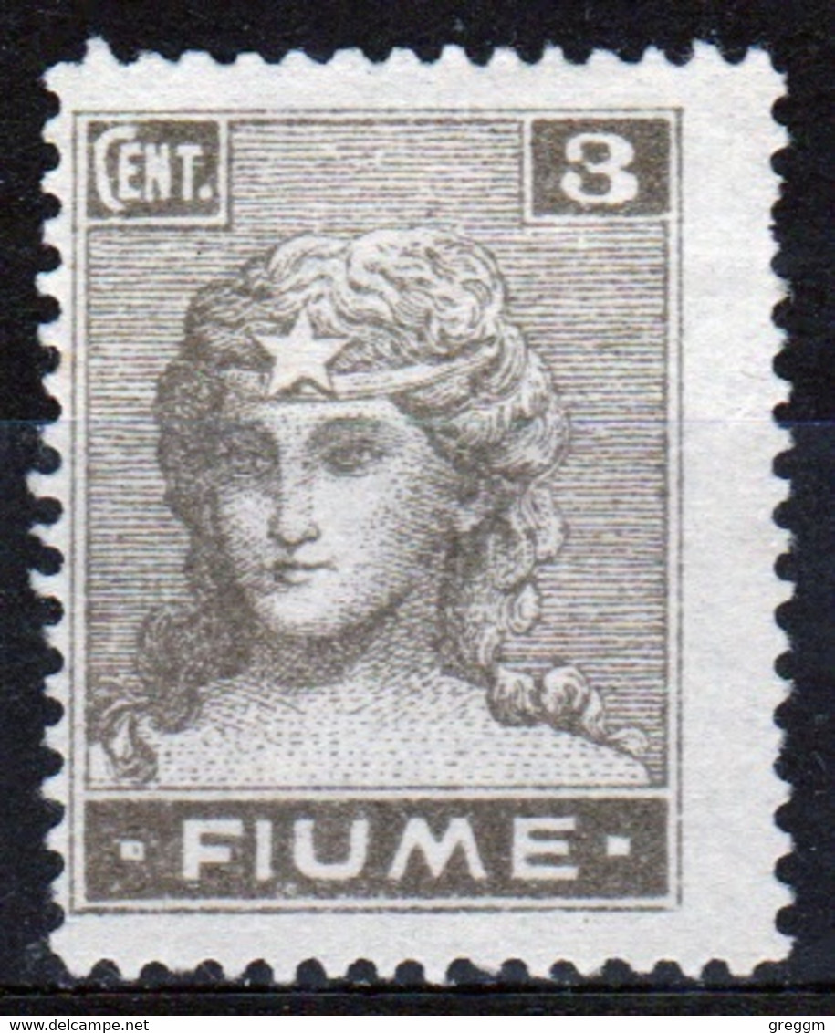 Fiume (Italy) 1919 Three Cent Stamp In Mint No Gum.  I Believe This Is Catalogue Number 33. - Yugoslavian Occ.: Fiume